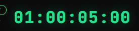 Green locked clock